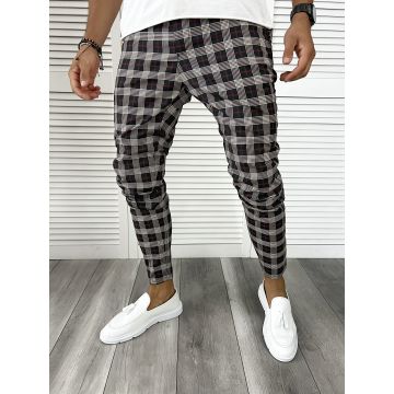 Pantaloni barbati eleganti in carouri B8787 P19-6.2