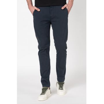 Pantaloni chino slim fit cu croiala conica