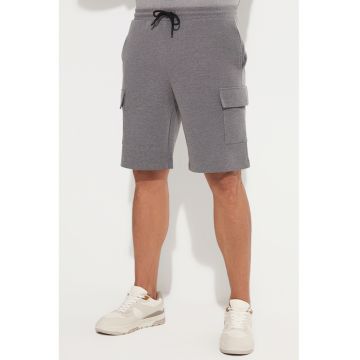 Pantaloni scurti cargo uni