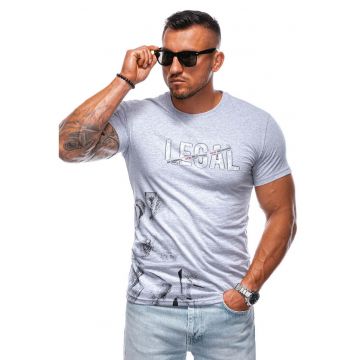 Tricou din bumbac cu imprimeu text