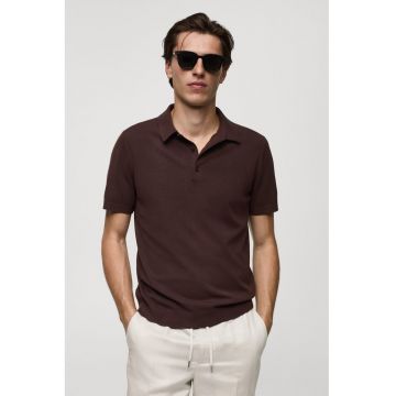 Tricou polo slim fit tricotat fin Arraona