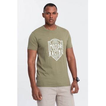 Tricou regular fit cu imprimeu text