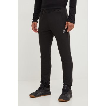 adidas Originals pantaloni barbati, culoarea negru, neted, IX7683