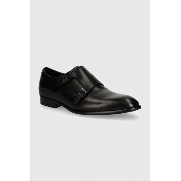 Aldo pantofi de piele NECO barbati, culoarea negru, 13814121 NECO