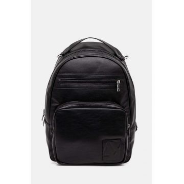 Armani Exchange rucsac barbati, culoarea negru, mare, neted, 952670 4F869