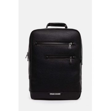 Armani Exchange rucsac barbati, culoarea negru, mare, neted, 952693 4F863