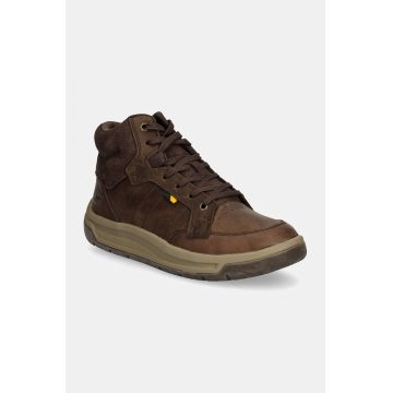 Caterpillar sneakers din piele APA CUSH MID culoarea maro, P725923