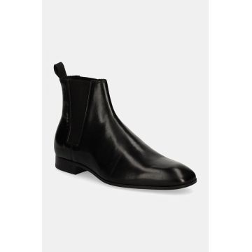 Karl Lagerfeld ghete chelsea de piele SAMUEL barbati, culoarea negru, KL12344