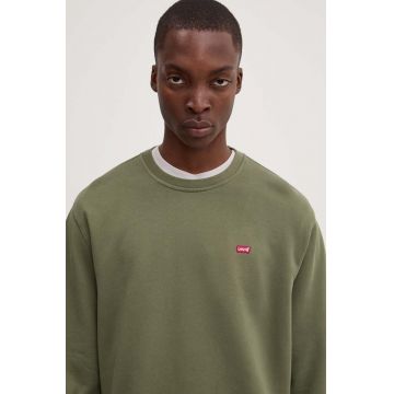 Levi's bluza barbati, culoarea verde, neted