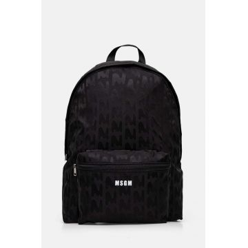 MSGM rucsac barbati, culoarea negru, mare, modelator, 3740MZ38.640