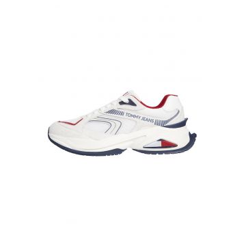 Pantofi sport cu insertii de piele intoarsa