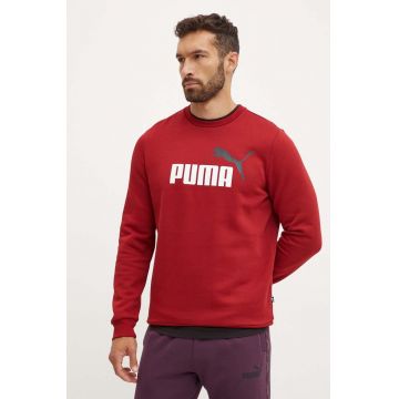 Puma bluza barbati, culoarea rosu, cu imprimeu, 586762