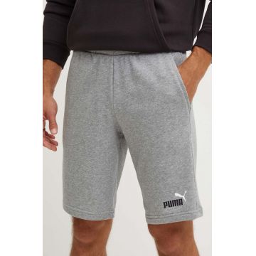 Puma pantaloni scurti barbati, culoarea gri, melanj, 586766