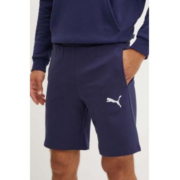 Puma pantaloni scurti din bumbac culoarea albastru marin