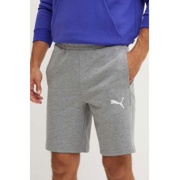 Puma pantaloni scurti din bumbac culoarea gri