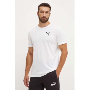 Puma tricou barbati, culoarea alb, cu imprimeu, 586726