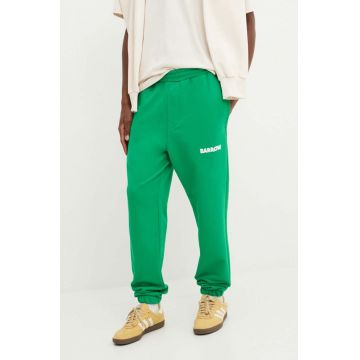 Barrow pantaloni de trening culoarea verde, cu imprimeu, F4BWUAFP135