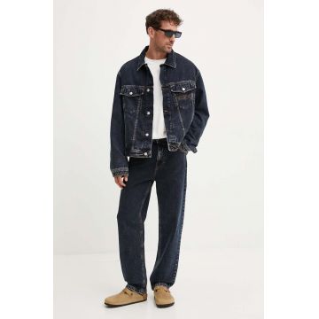 Iceberg geaca jeans barbati, culoarea albastru marin, de tranzitie, O080 0539