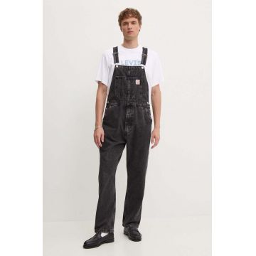 Levi's salopete din denim culoarea negru, RT OVERALL