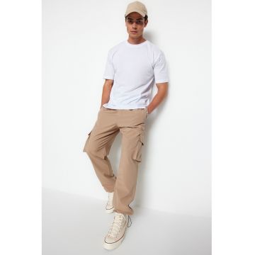 Pantaloni cargo cu talie medie 55813