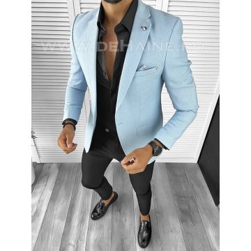 Sacou barbati blue slim fit B8286 P19-5.3