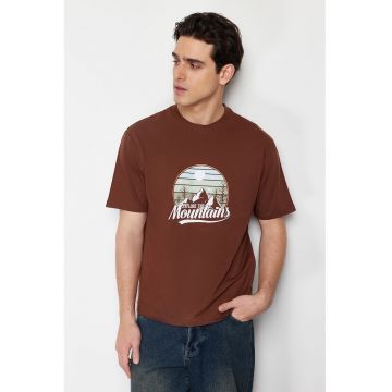 Tricou lejer cu imprimeu 77459