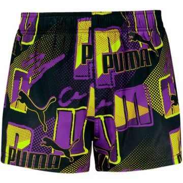 Pantaloni scurti barbati Puma Swim Men Print Logo Short 93836101, L, Mov