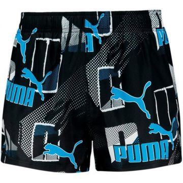 Pantaloni scurti barbati Puma Swim Men Print Logo Short 93836102, S, Albastru