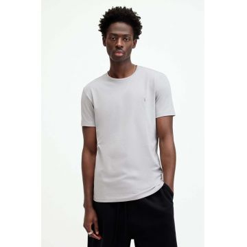 AllSaints tricou TONIC SS CREW barbati, culoarea alb, neted