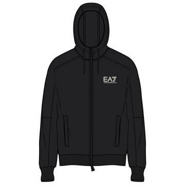 Bluza cu fermoar EA7 M hoodie FZ coft