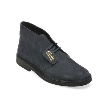 Ghete elegante CLARKS bleumarin, DESBTEV, din piele intoarsa