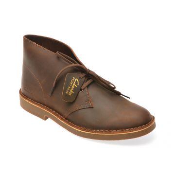 Ghete elegante CLARKS maro, DESBTEV, din piele naturala