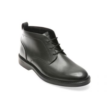 Ghete elegante CLARKS negre, ALDWCHU, din piele naturala