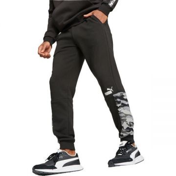 Pantaloni barbati Puma Ess Block Camo Sweatpants Tr Cl 67333901, S, Negru