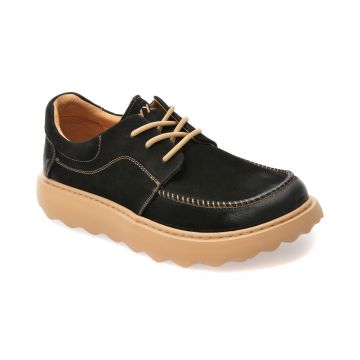 Pantofi casual GRYXX negri, 3305, din piele naturala