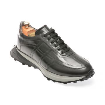 Pantofi casual LE COLONEL negri, 66709, din piele naturala