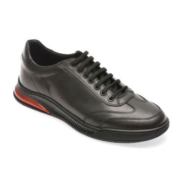 Pantofi casual OTTER negri, PZN1, din piele naturala