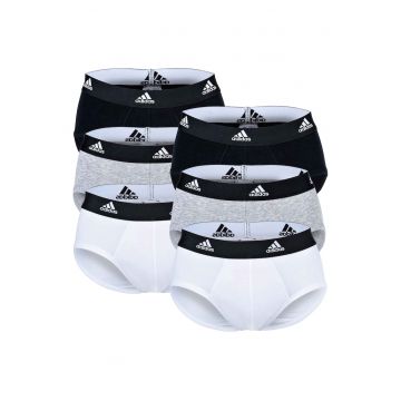 Set de chiloti cu banda logo in talie Active Flex - 6 perechi