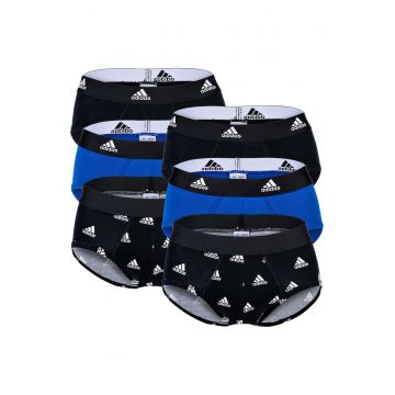 Set de chiloti cu banda logo in talie Active Flex - 6 perechi