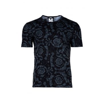 Tricou din amestec de bumbac organic cu model floral 48283