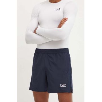 EA7 Emporio Armani pantaloni scurți de antrenament culoarea albastru marin, PNDDZ.6DPS01