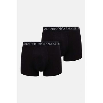 Emporio Armani Underwear boxeri 2-pack barbati, culoarea negru, 111769 4F720