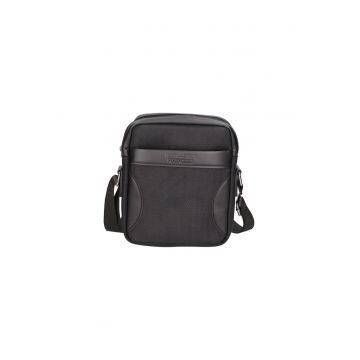 Geanta crossbody cu detalii de piele ecologica 24513