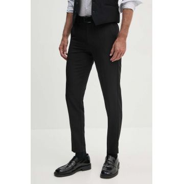 Lindbergh pantaloni barbati, culoarea negru, mulata, 30-006903