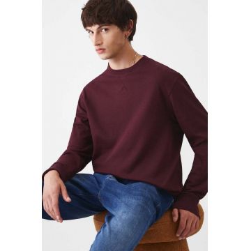 Medicine longsleeve barbati, culoarea bordo, neted