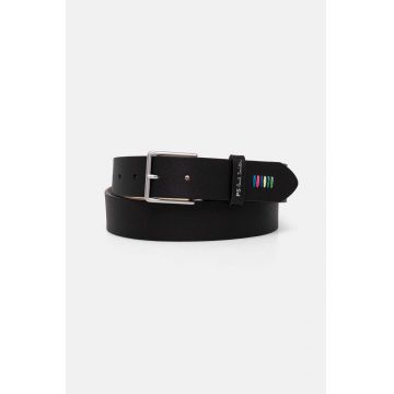 PS Paul Smith curea de piele barbati, culoarea negru, M2A.7946.NSTITC