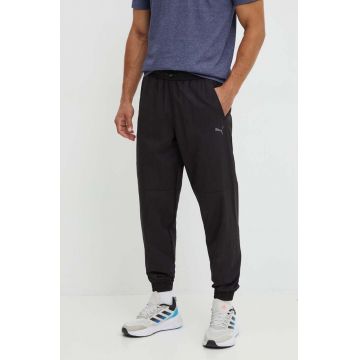 Puma pantaloni de trening culoarea negru, neted, 681655