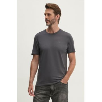 Alpha Industries tricou din bumbac barbati, culoarea gri, cu imprimeu, 138505