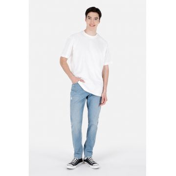 Blugi regular fit cu aspect decolorat Jack