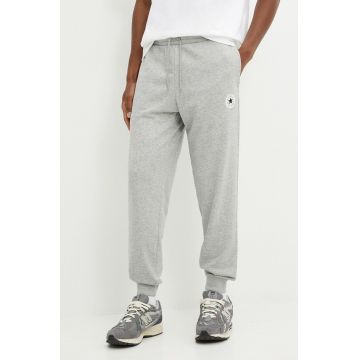 Converse pantaloni de trening culoarea gri, melanj, 10026982-A02